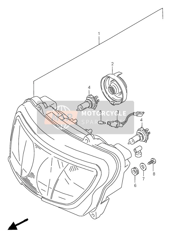 3510033E22999, Headlamp Assy, Suzuki, 0