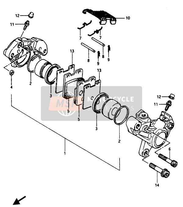 5914500A00, Lagerpen, Suzuki, 3