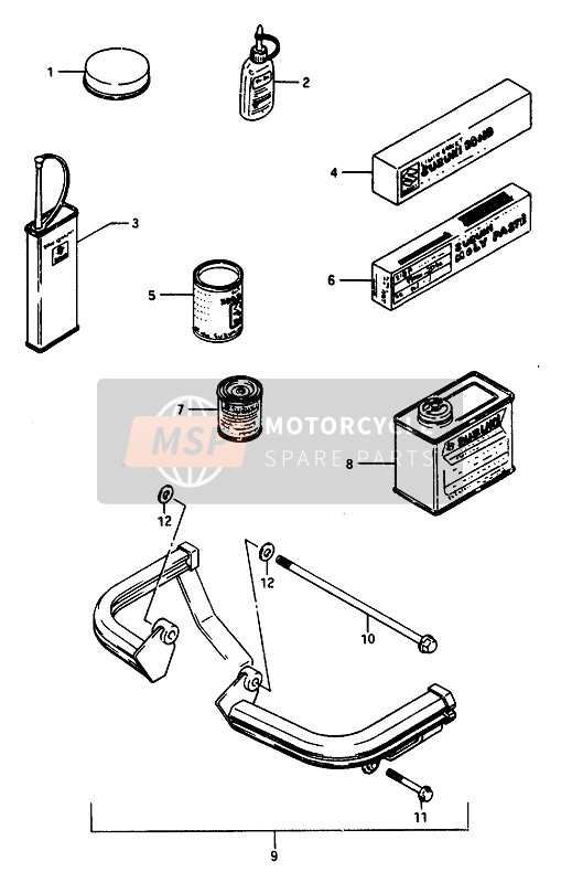 Suzuki GSX1100-1150(E)(ES)(EF) 1985 Optional for a 1985 Suzuki GSX1100-1150(E)(ES)(EF)