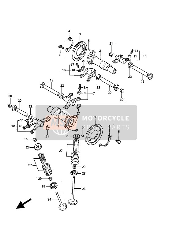 1271338A12, Camshaft, Rear, Suzuki, 0