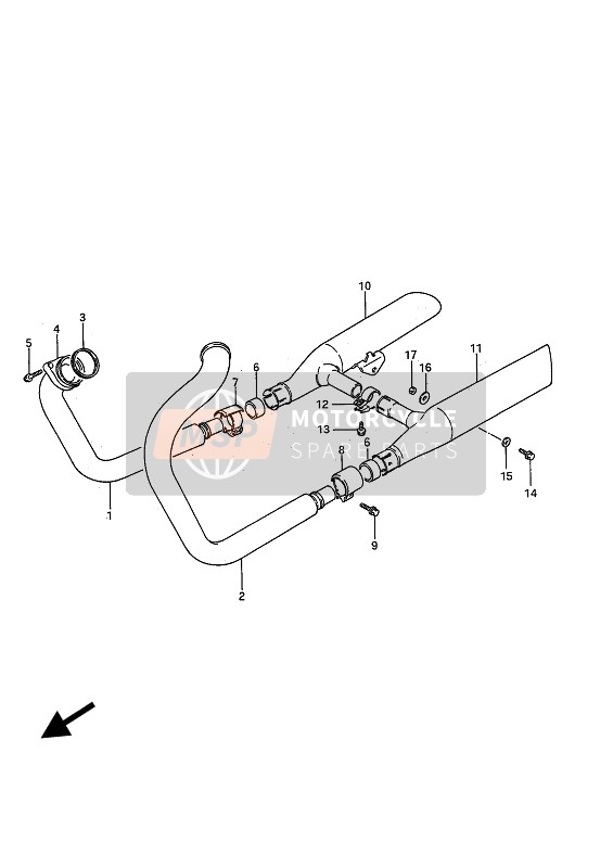 1477105A02, Connector, Muffler, Suzuki, 0