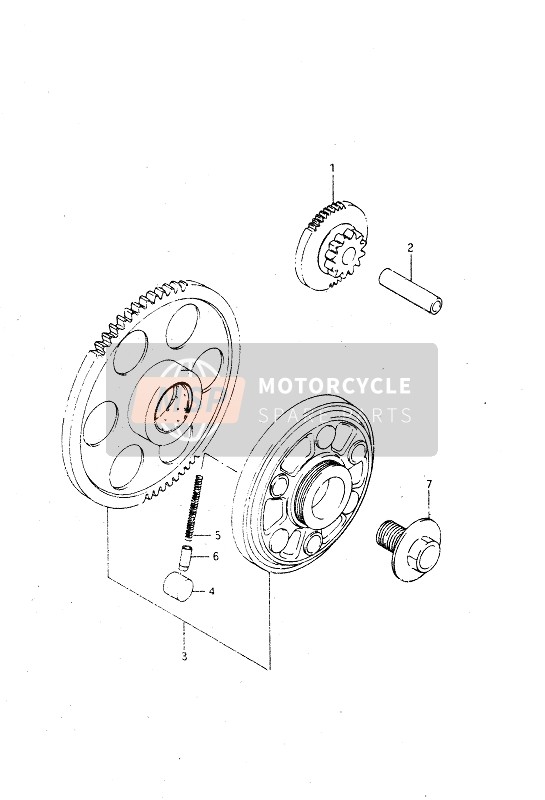 Suzuki GSX-R750R 1986 Starter Clutch for a 1986 Suzuki GSX-R750R