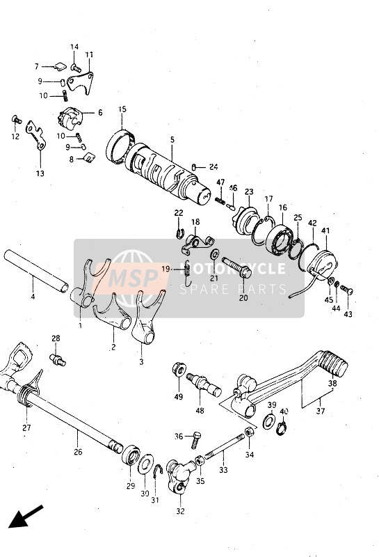 Suzuki GSX-R750R 1986 Gear Shifting for a 1986 Suzuki GSX-R750R