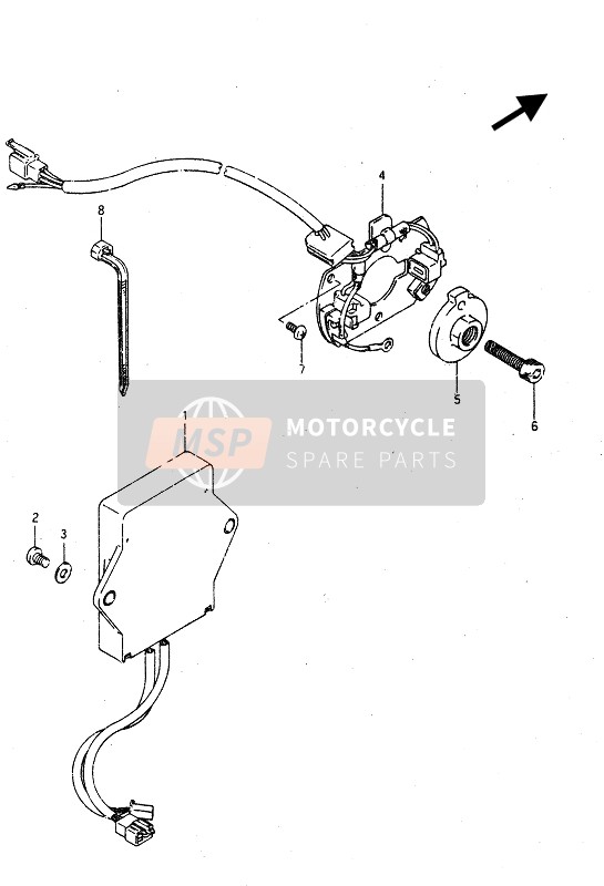 Suzuki GSX-R750R 1986 Generatore di segnale per un 1986 Suzuki GSX-R750R