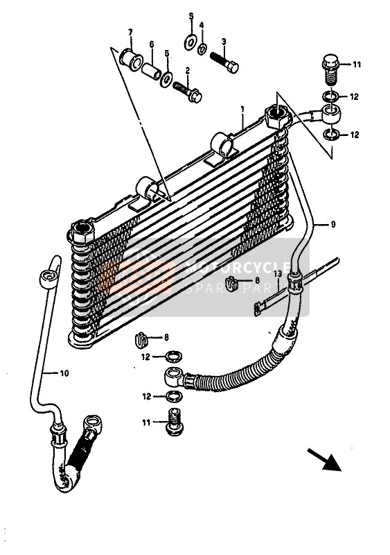 1646006B00, Hose,Oil Cooler Lh, Suzuki, 0