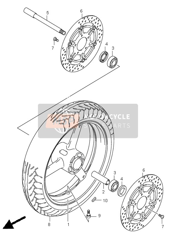 Roue avant