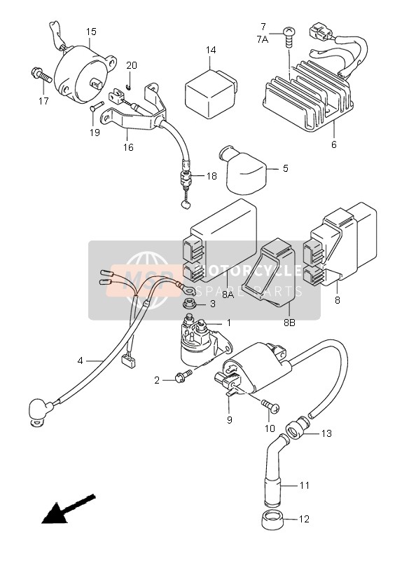 3298024B00, Cushion, Igniter, Suzuki, 1