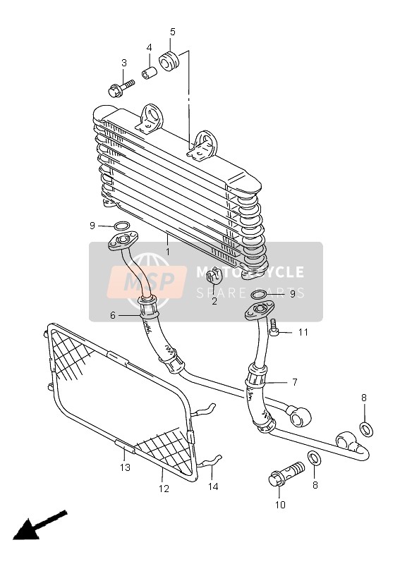 1660027E10, Cooler Assy, Oil, Suzuki, 0