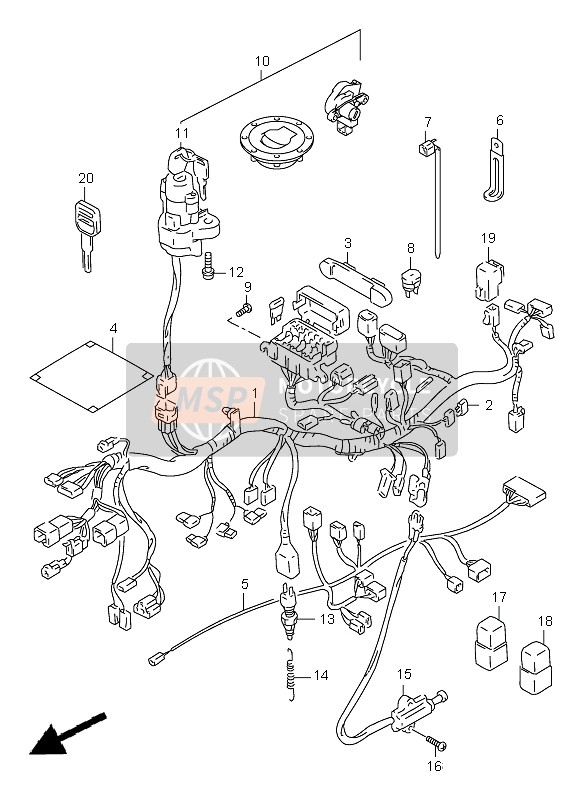 3661815D21, Cover,Wiring Harness, Suzuki, 2