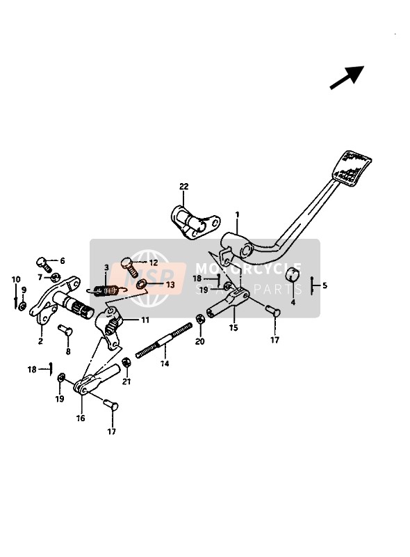 Suzuki GV1400(GD)(GC)(GT) 1986 Rear Brake for a 1986 Suzuki GV1400(GD)(GC)(GT)