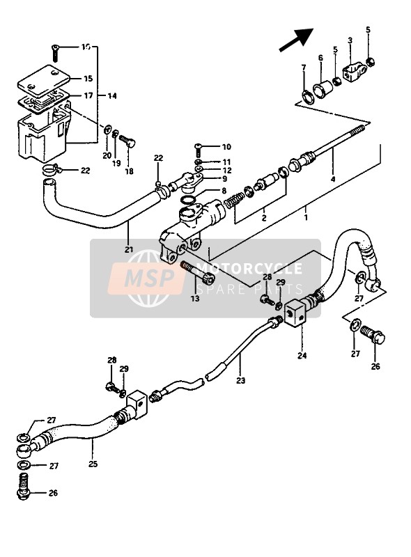 6966924A01, Tapa Deposito Liquido De Fre, Suzuki, 2