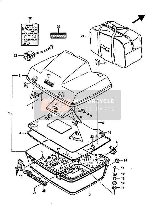 035410410A, Locking Screw, Suzuki, 2