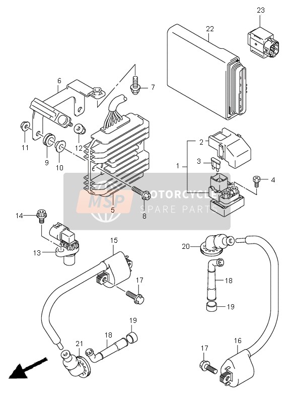 Suzuki SV1000(N)(S) 2003 Electrical (SV1000-U1-U2) for a 2003 Suzuki SV1000(N)(S)