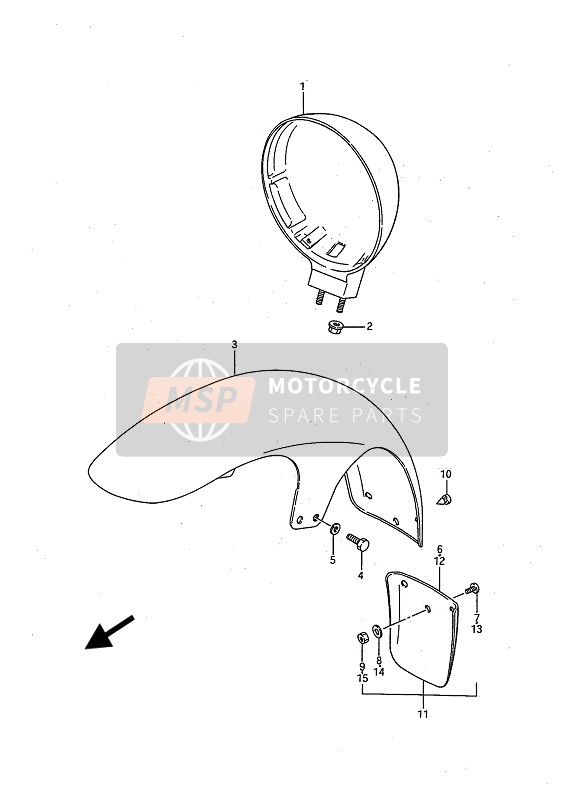 Headlamp Housing & Front Fender (E15-E16-E24)