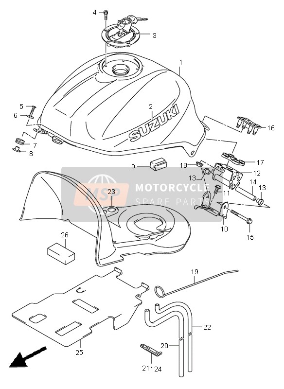 Fuel Tank (SV1000-U1-U2)