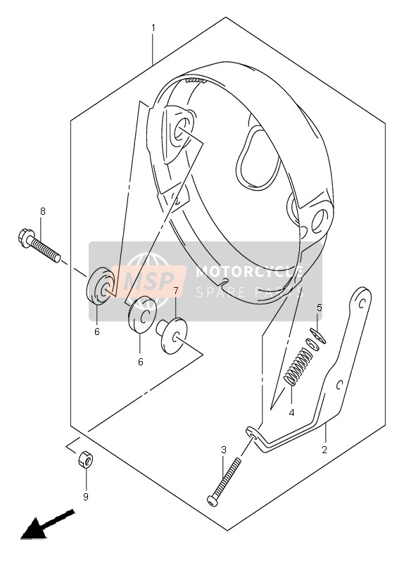 5180016GA1, Housing Assy, Headlamp, Suzuki, 0