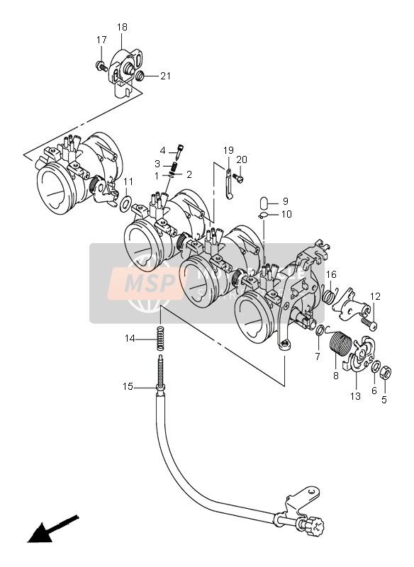 1326733E00, Adjust Screw Assy, Suzuki, 1