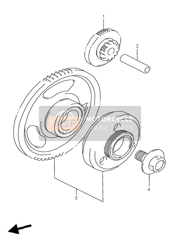 Suzuki GSX600F 1995 Starter Clutch for a 1995 Suzuki GSX600F