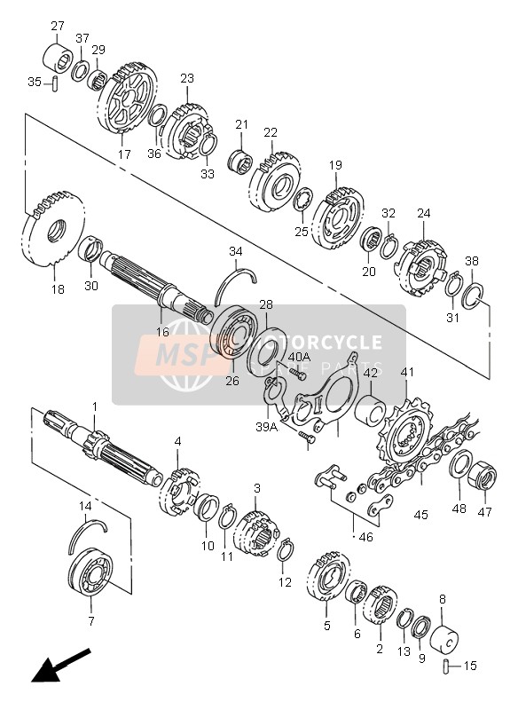 2760033E20110, Chain Assy   (RK525R0Z5,110l), Suzuki, 1