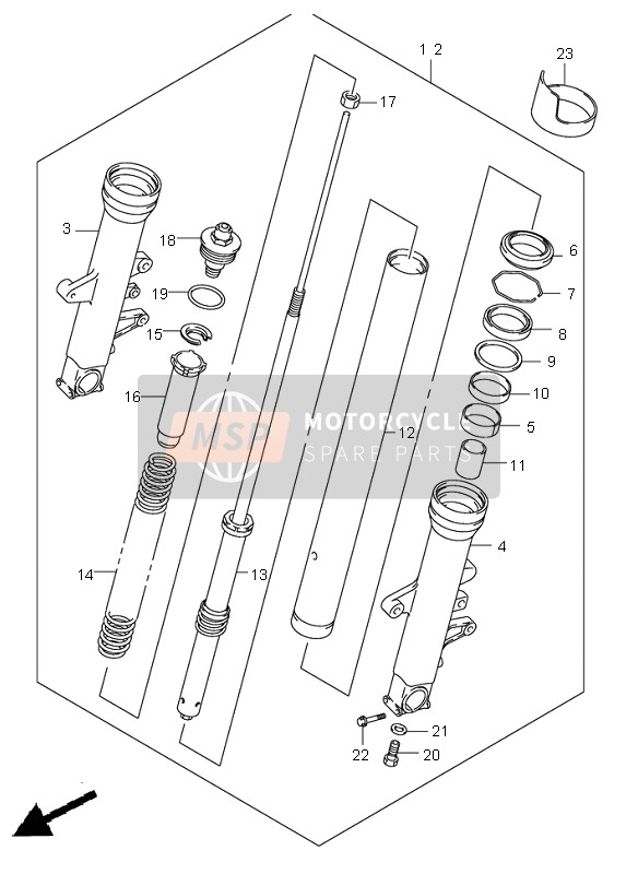 5135116G00, Cap, Fork, Suzuki, 0