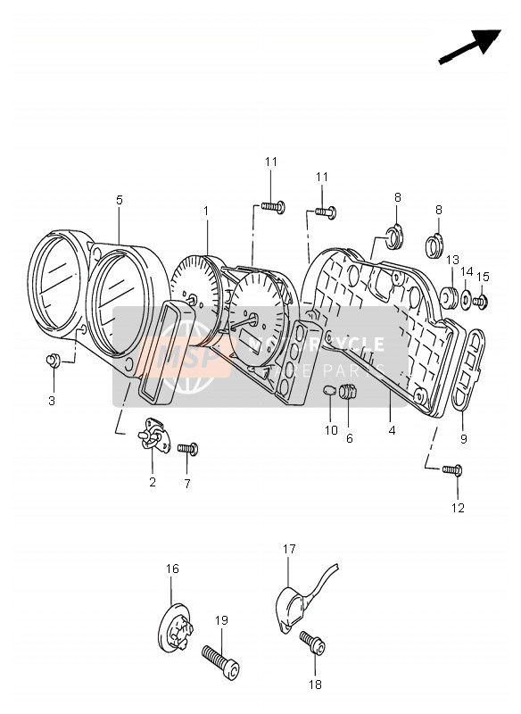 3412033EA0, Speedometer (Kilo), Suzuki, 0