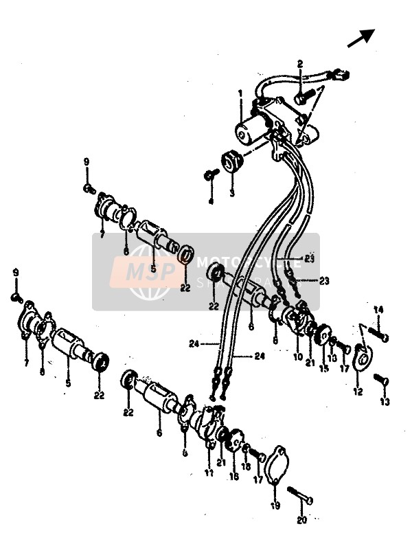 1127720A00, Cable Assy,Ex Valve Rear, Suzuki, 0