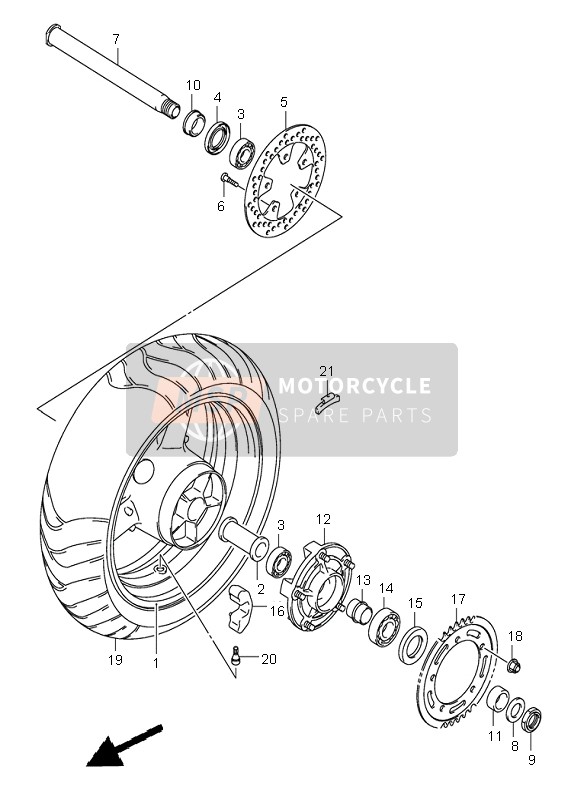 Roue arrière