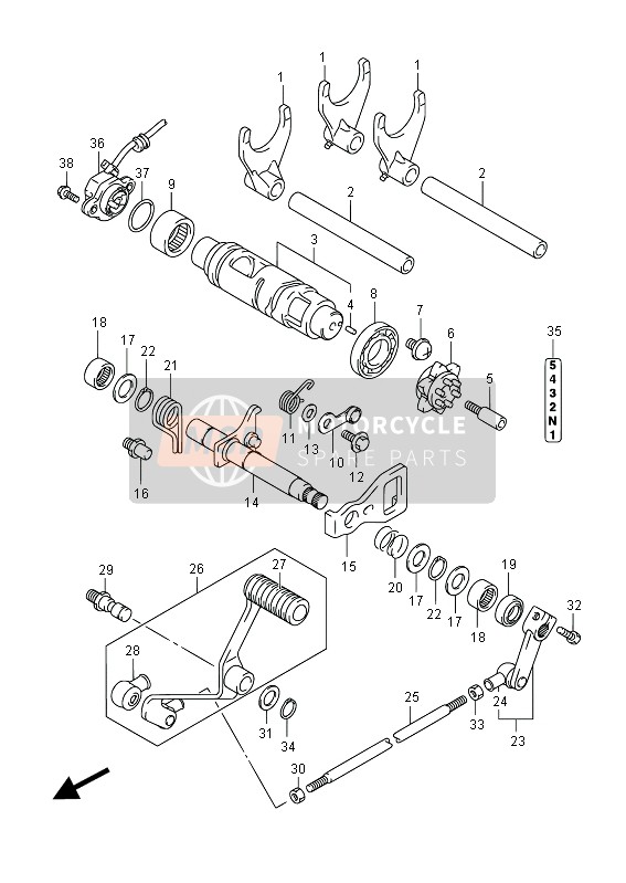 0926225006, Rodamiento 25X52X15, Suzuki, 0