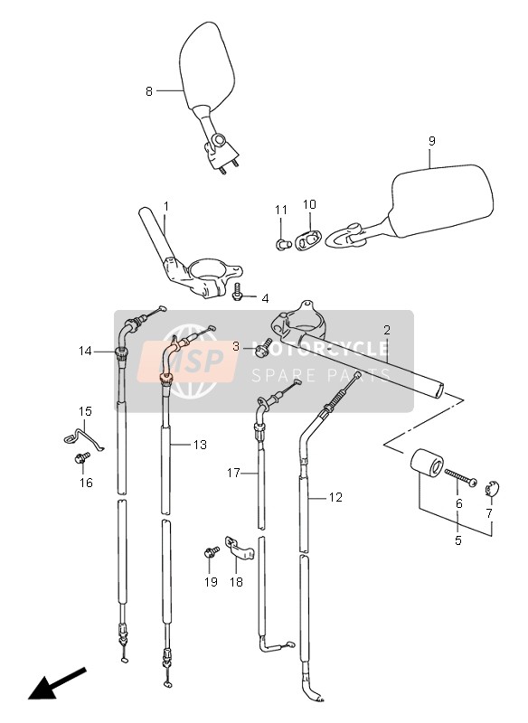 5830033E20, Cable Assy, Throttle No.1, Suzuki, 0