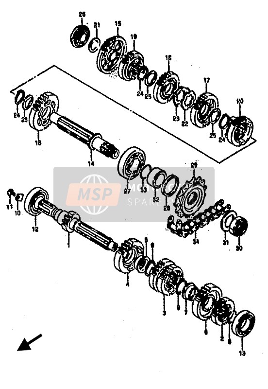 2751021A10, Sprocket, Engine (NT:16), Suzuki, 0