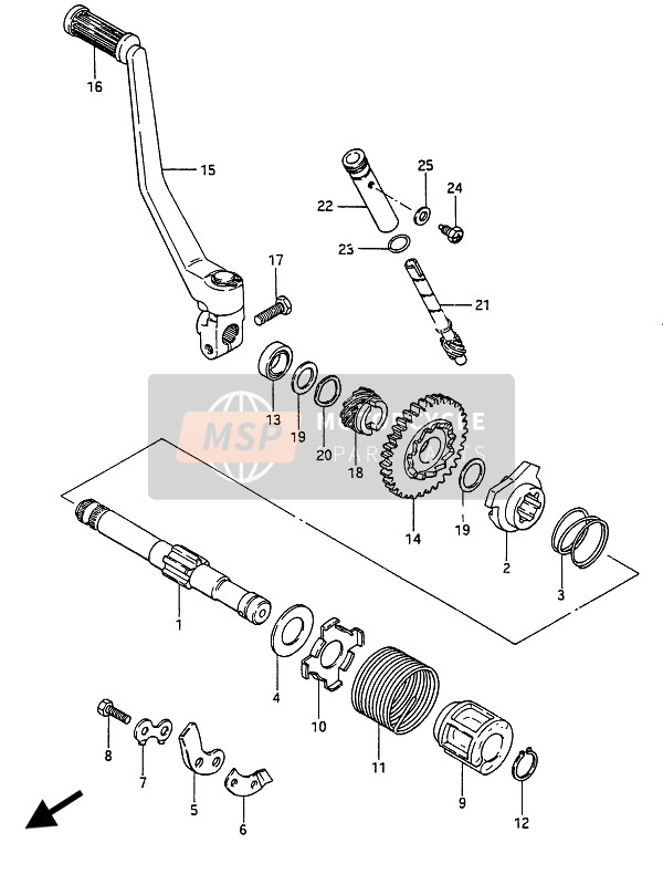 0928516003, Oil Seal (16X24X5), Suzuki, 1