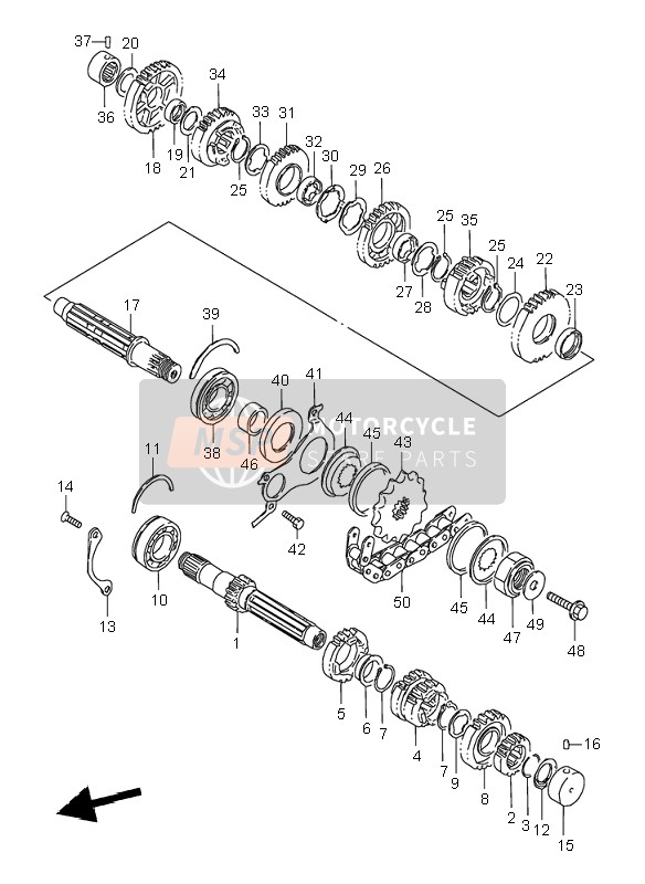 2436120C01, Gear, 6TH Driven  (NT:23), Suzuki, 1