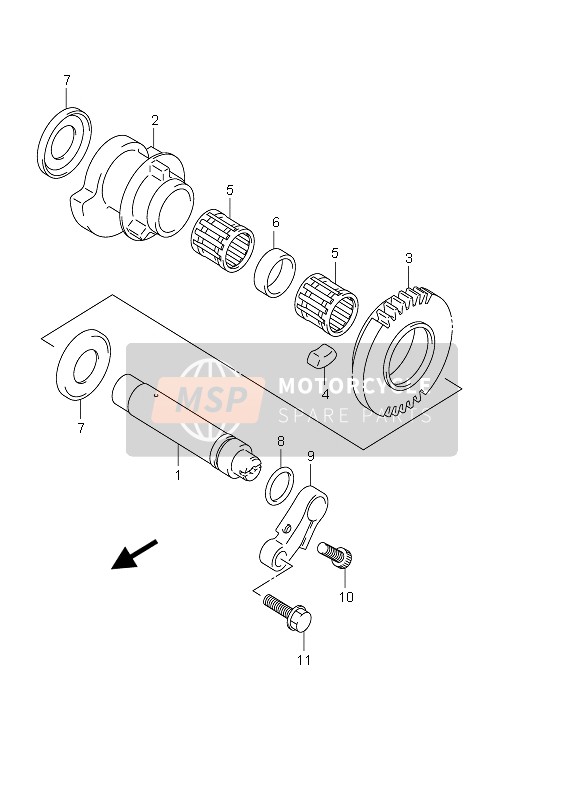 1268126D02, Arm,Balancer Shaft, Suzuki, 2