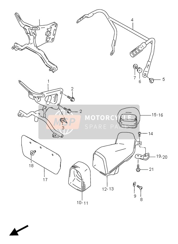 Piezas de instalación del cuerpo del carenado