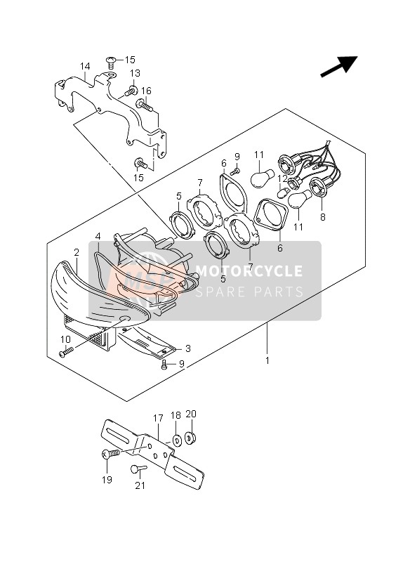 3572624F00, Supporto Ottico Post, Suzuki, 0