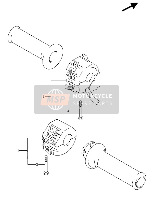 3720048B43, Switch Assy Rh, Suzuki, 0