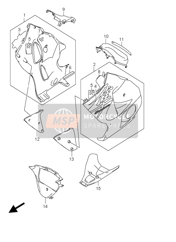 9446224F00, Cowl, Inner Lh, Suzuki, 1