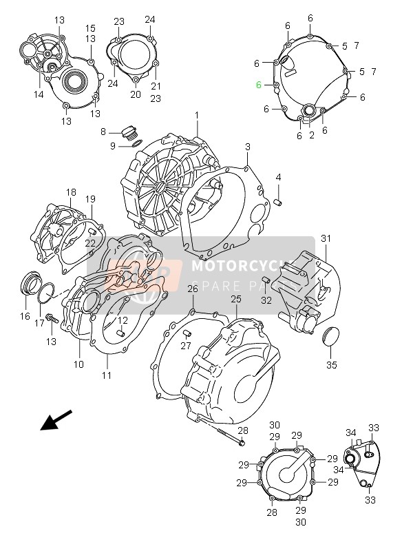 1138233E00, Cap, Starter Idle Gear, Suzuki, 1