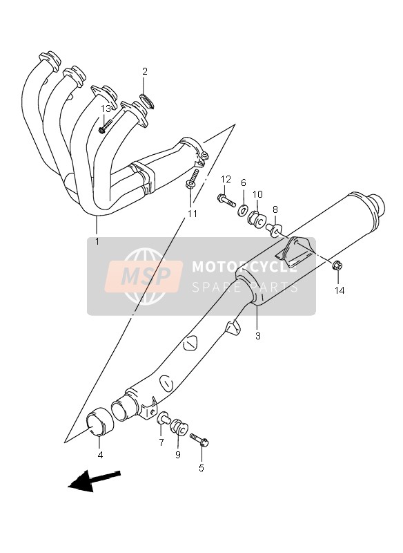 1431026E10, Auspuff, Suzuki, 2