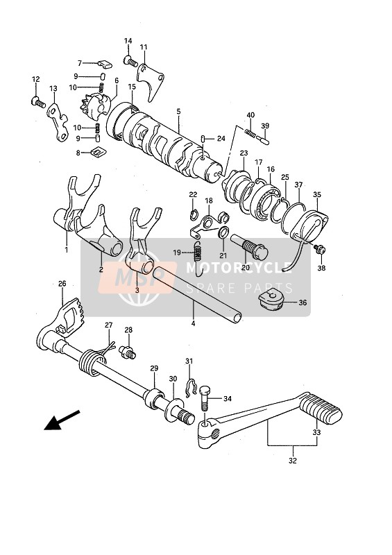 Suzuki GSX1100F 1988 Gear Shifting for a 1988 Suzuki GSX1100F