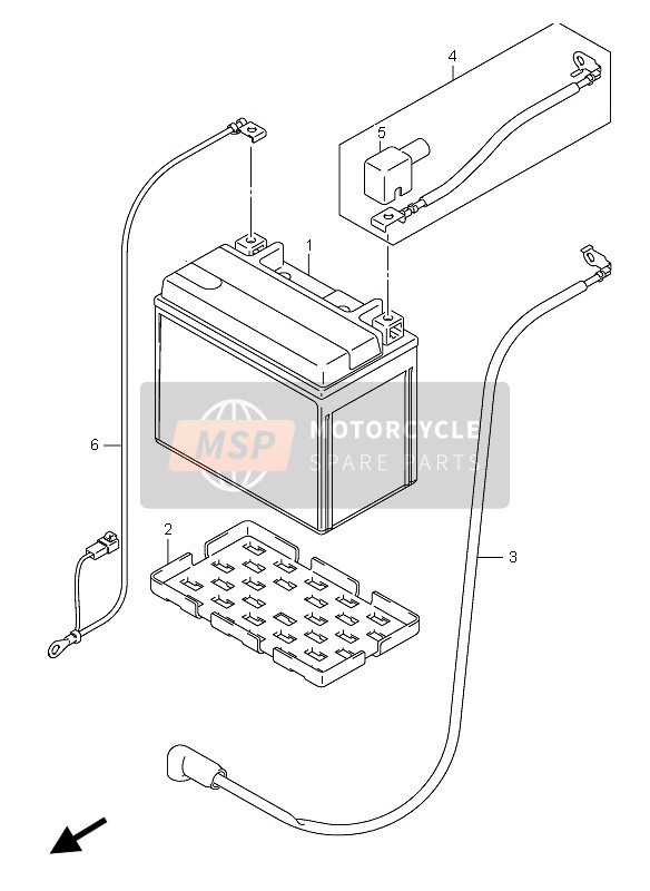 Suzuki GSX-R600 2004 Battery for a 2004 Suzuki GSX-R600