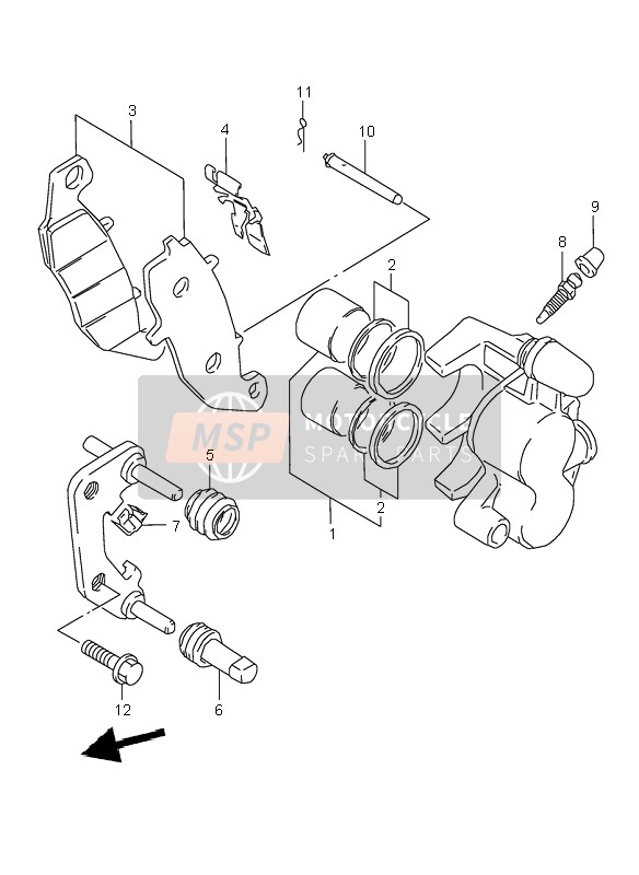 5930033D30, Caliper Assy, Front Lh, Suzuki, 0