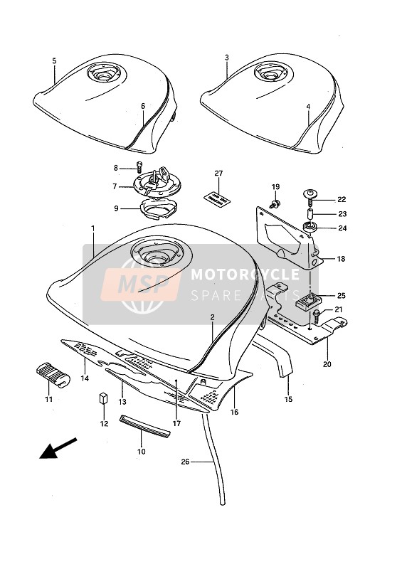 6824104X50300, Molding, Fuel Tank Brkt, Suzuki, 0