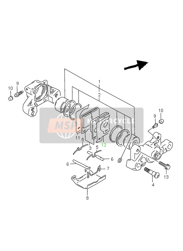 6910205820, Pad Set, Suzuki, 1