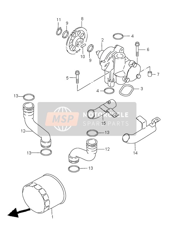 Suzuki GSX750F 1999 ÖLPUMPE für ein 1999 Suzuki GSX750F