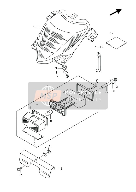 Fanale posteriore combinato (VZR1800Z E02)