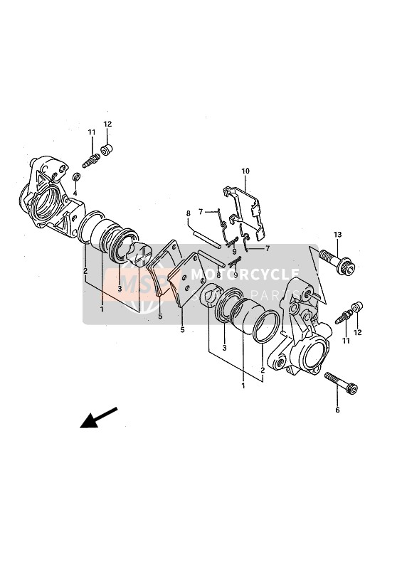 5915100A01, Coperchio, Suzuki, 2