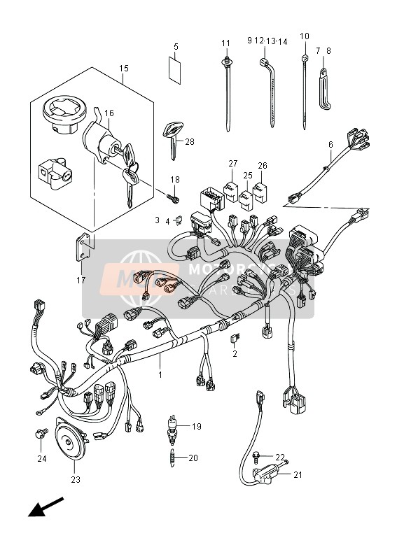 3711948G00, Halter, Suzuki, 1