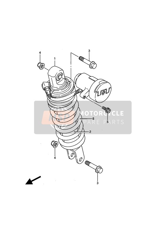 Suzuki GSX1100F 1988 Rear Shock Absorber for a 1988 Suzuki GSX1100F