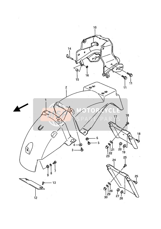 6331148B21, Extension, Rear Fender, Suzuki, 0